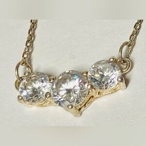 Sterling Past Present Future Necklace Marked 925 Italy